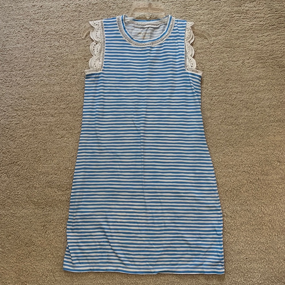Lilly Pulitzer blue striped dress XXS NWOT